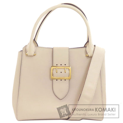 BURBERRY Buckle 2WAY Tote Bag Leather Ladies [Used]