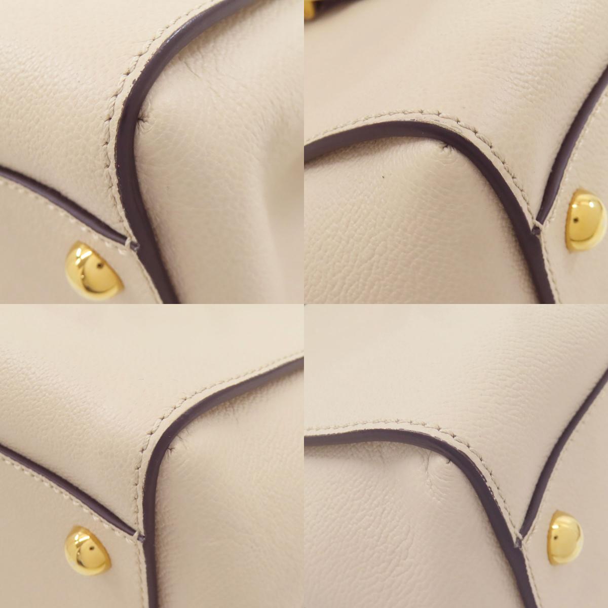 BURBERRY Buckle 2WAY Tote Bag Leather Ladies [Used]