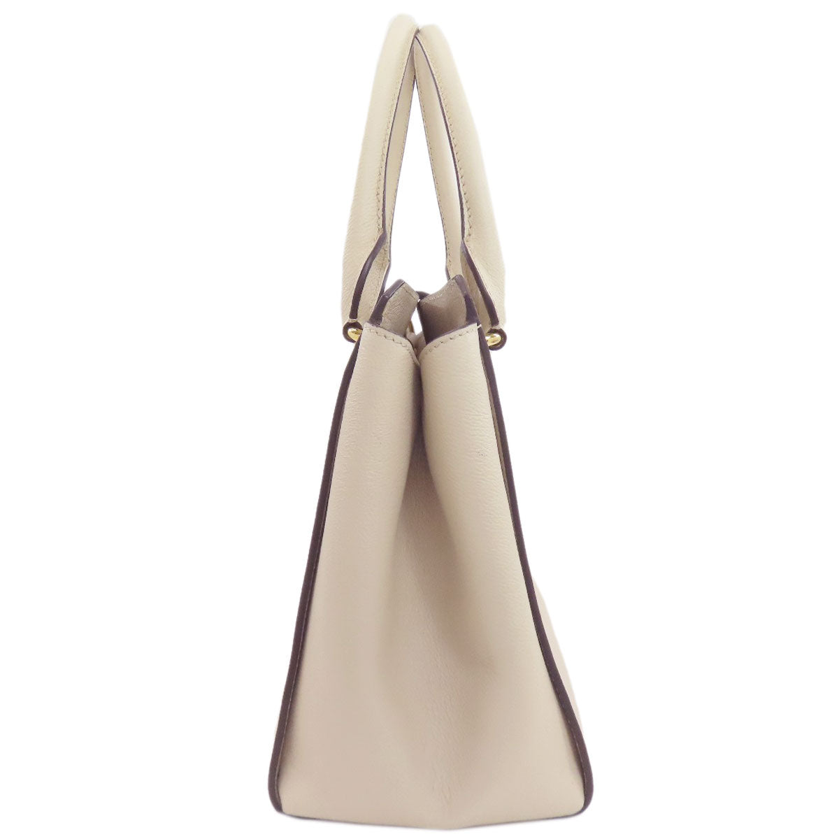 BURBERRY Buckle 2WAY Tote Bag Leather Ladies [Used]