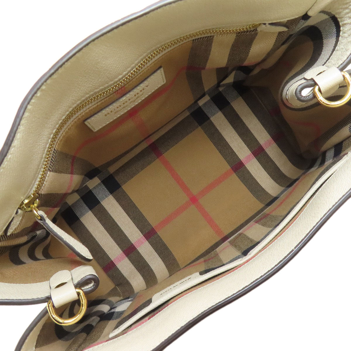 BURBERRY Buckle 2WAY Tote Bag Leather Ladies [Used]