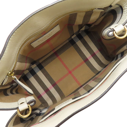 BURBERRY Buckle 2WAY Tote Bag Leather Ladies [Used]
