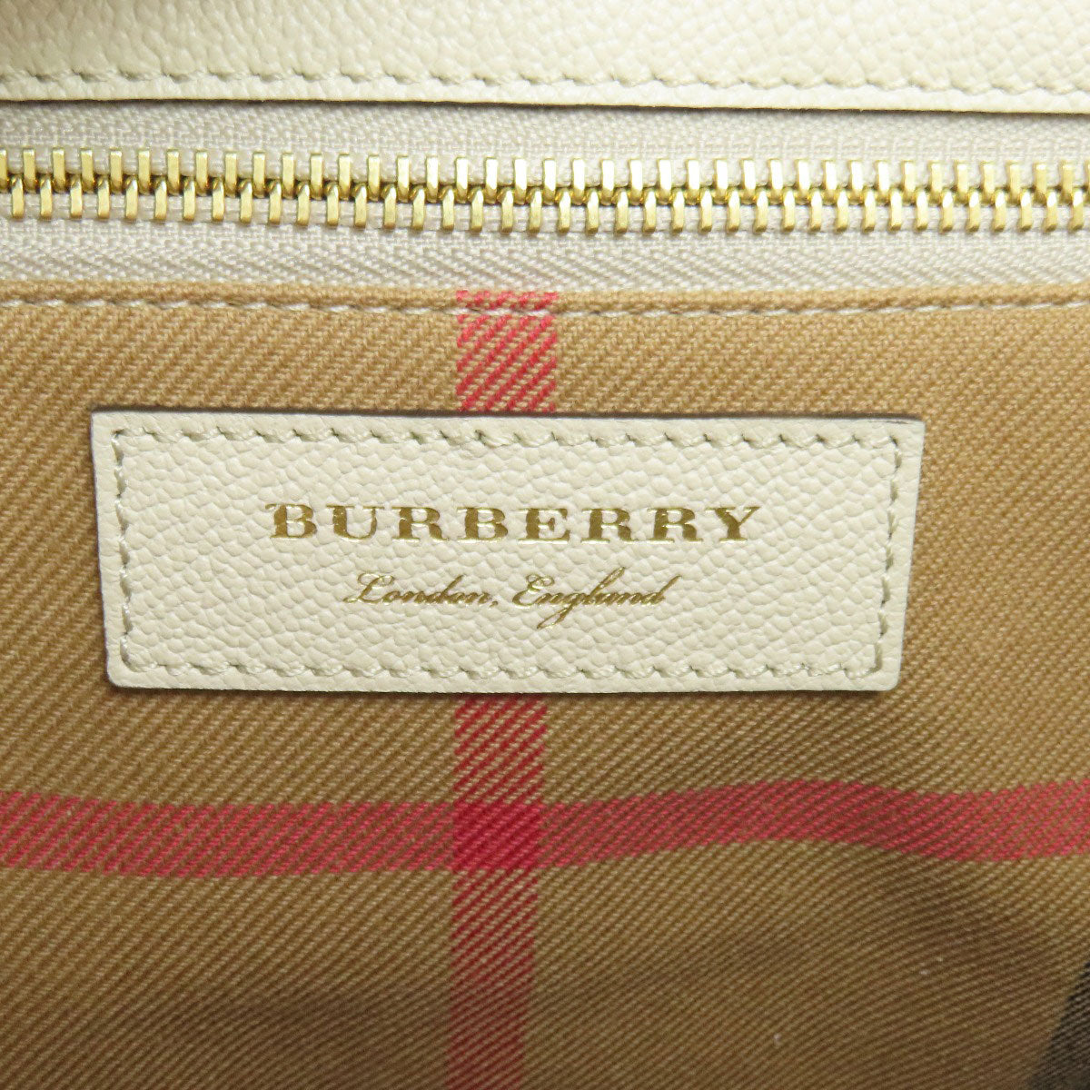 BURBERRY Buckle 2WAY Tote Bag Leather Ladies [Used]