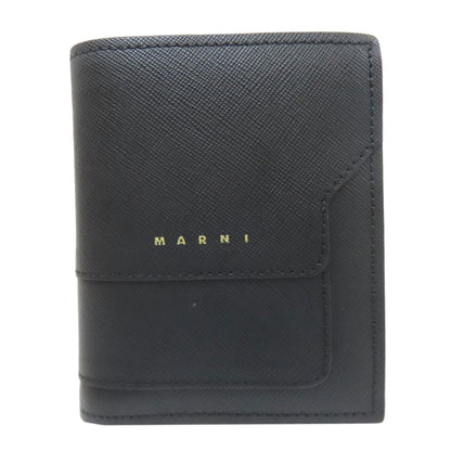 MARNI logo Bifold Wallet with Coin Pocket Leather Ladies [Used]