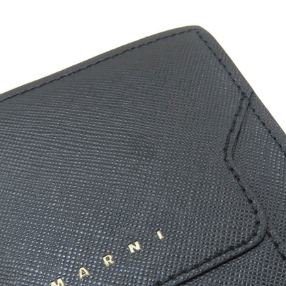 MARNI logo Bifold Wallet with Coin Pocket Leather Ladies [Used]