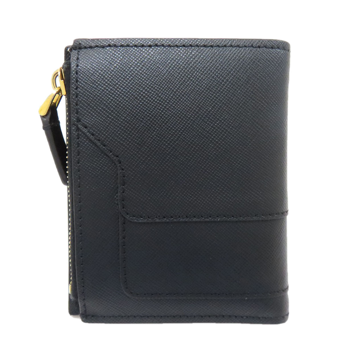 MARNI logo Bifold Wallet with Coin Pocket Leather Ladies [Used]