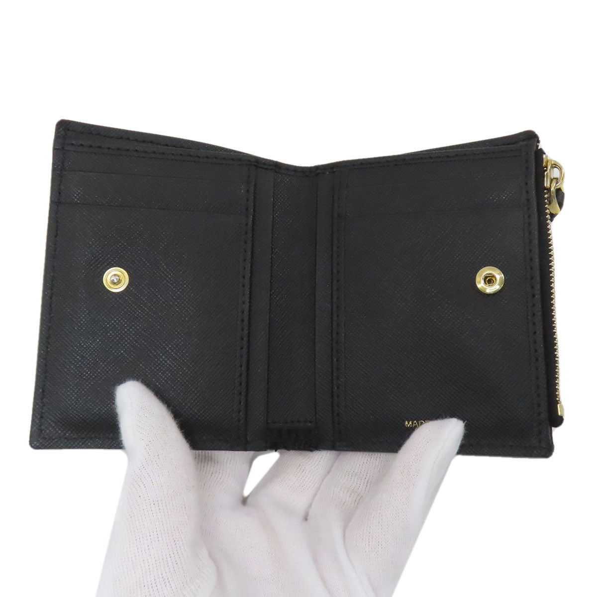 MARNI logo Bifold Wallet with Coin Pocket Leather Ladies [Used]