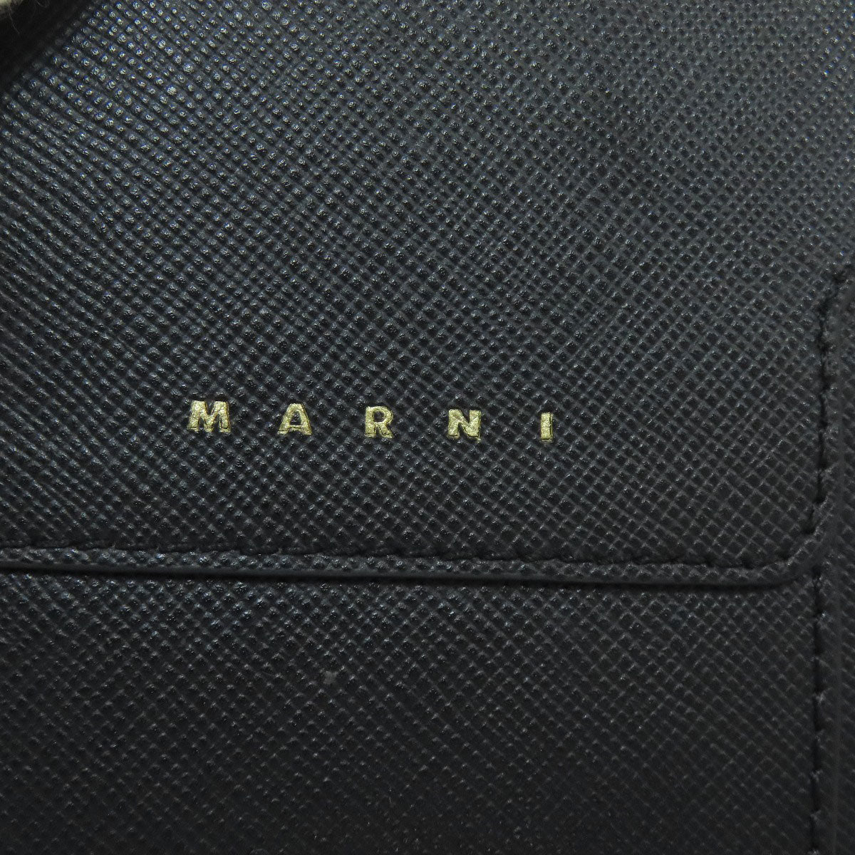 MARNI logo Bifold Wallet with Coin Pocket Leather Ladies [Used]