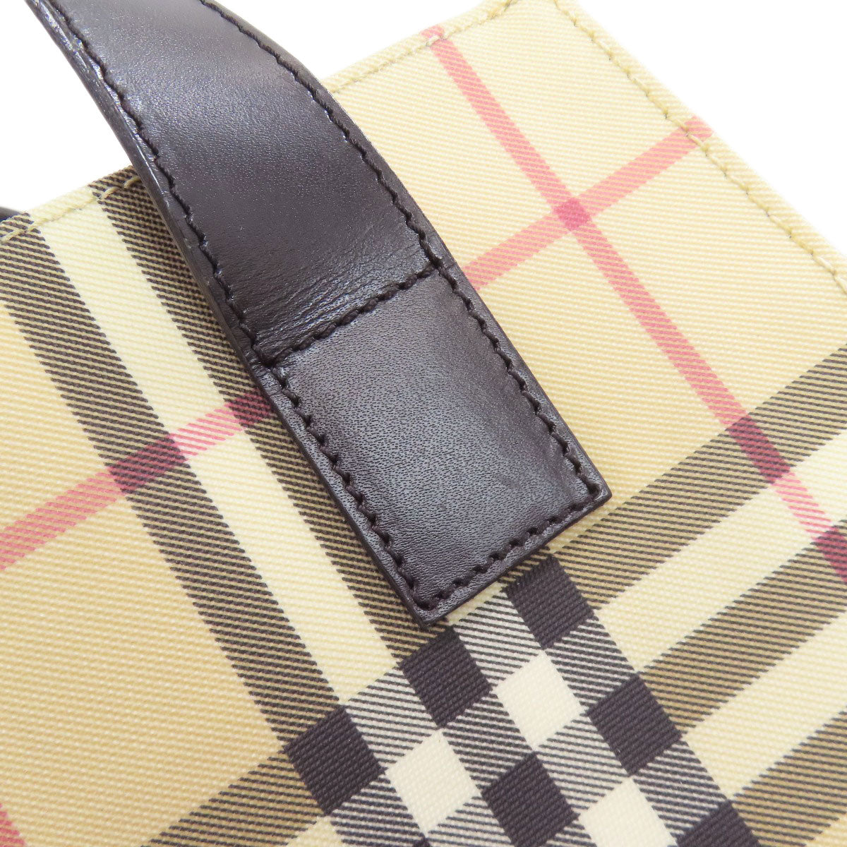 BURBERRY Burberry Check Handbag PVC Ladies [Used]