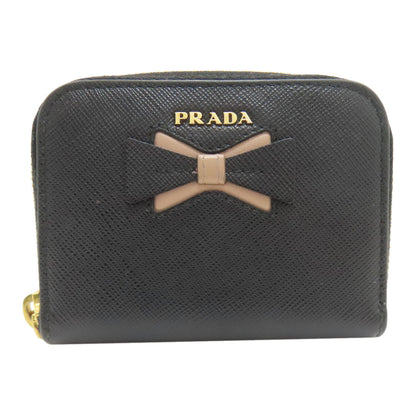 PRADA Ribbon motif coin purse Safiano Ladies [Used]