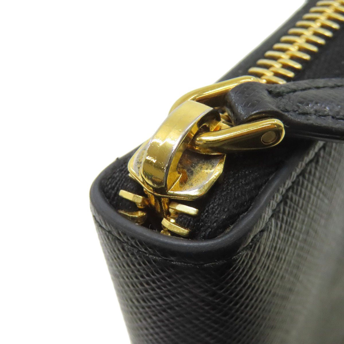 PRADA Ribbon motif coin purse Safiano Ladies [Used]