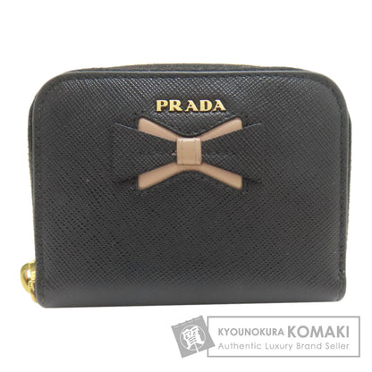 PRADA Ribbon motif coin purse Safiano Ladies [Used]