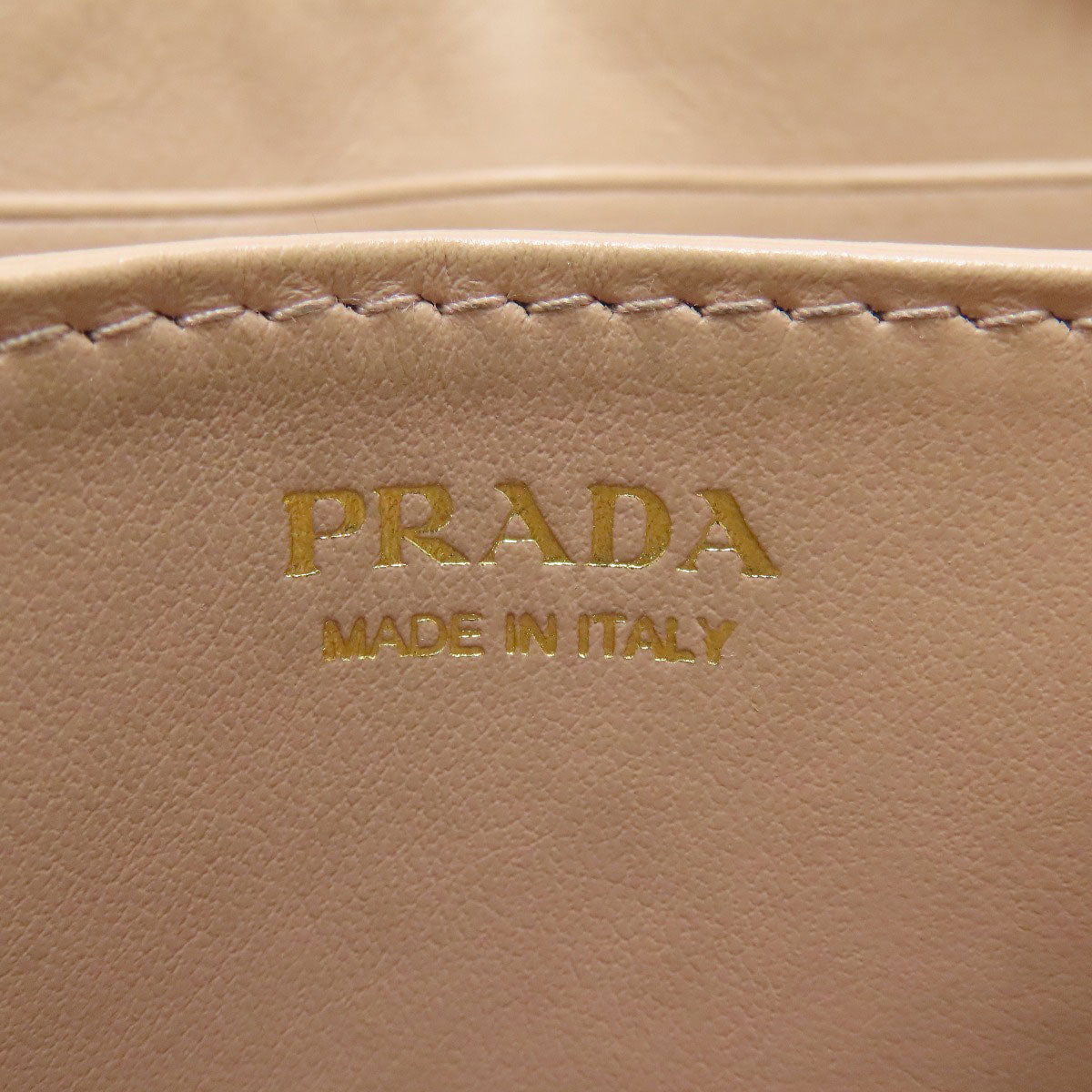 PRADA Ribbon motif coin purse Safiano Ladies [Used]