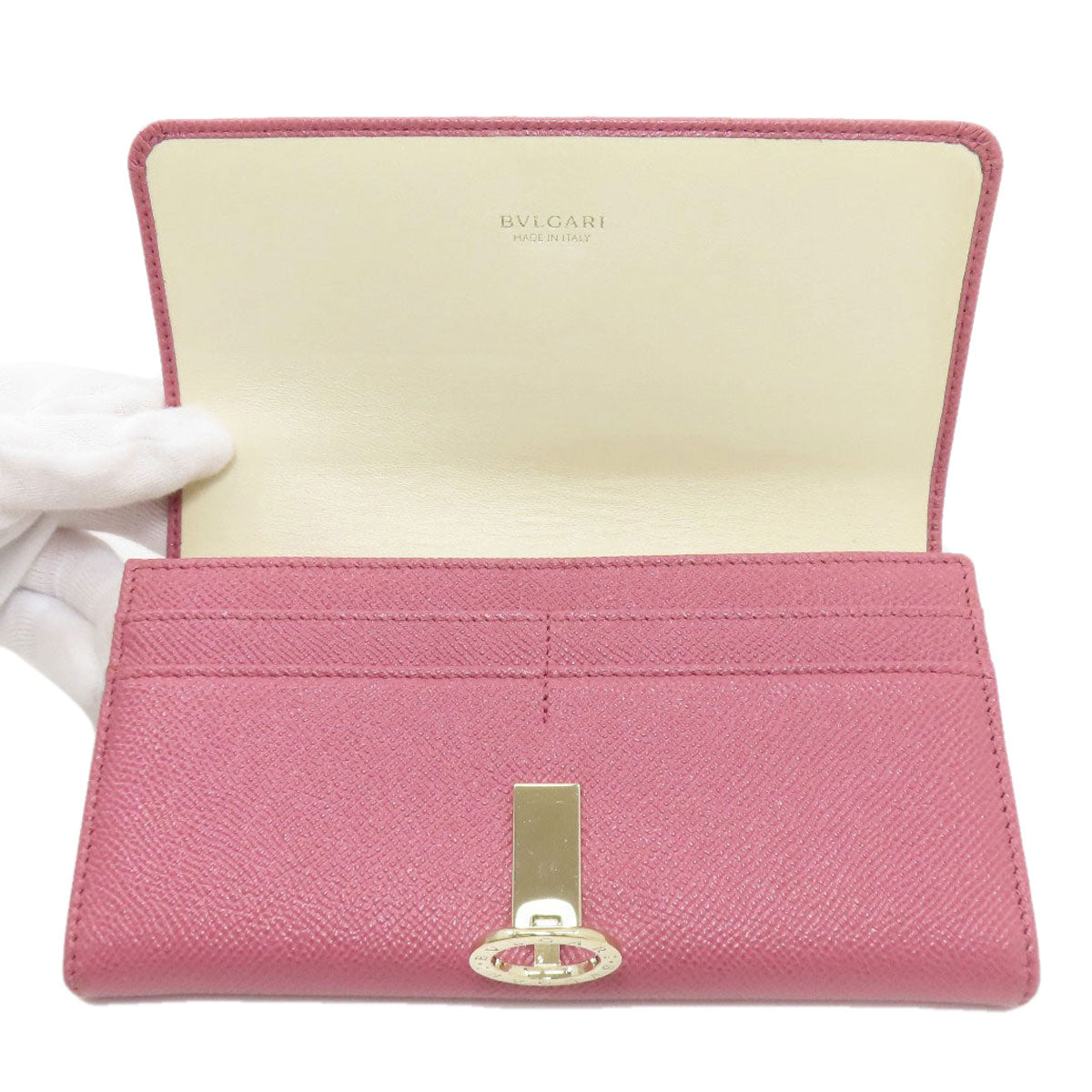 BVLGARI BVLGARI BVLGARI Long wallet (with coin pocket) Leather Ladies [Used]