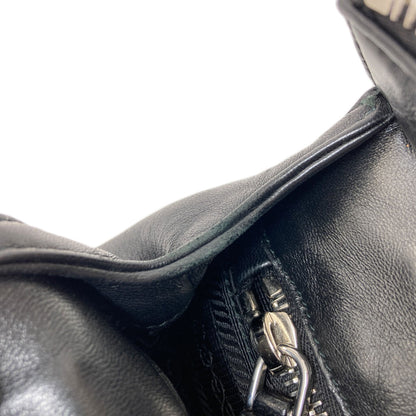 PRADA Logo Hardware Handbag Lambskin Ladies [Used]