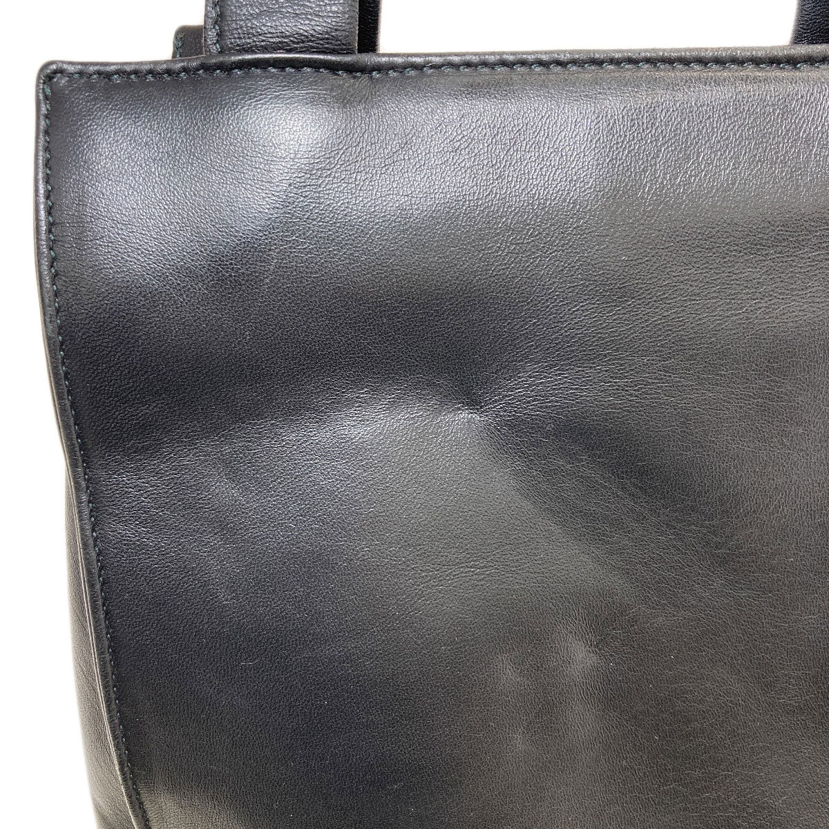 PRADA Logo Hardware Handbag Lambskin Ladies [Used]