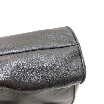 PRADA Logo Hardware Handbag Lambskin Ladies [Used]