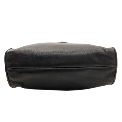 PRADA Logo Hardware Handbag Lambskin Ladies [Used]