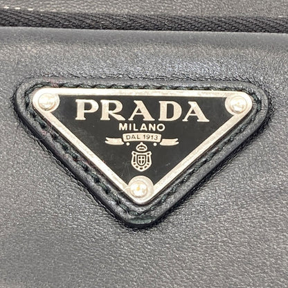 PRADA Logo Hardware Handbag Lambskin Ladies [Used]