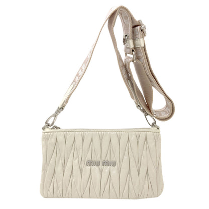 MIUMIU Materasse Shoulder Bag Calf Ladies [Used]