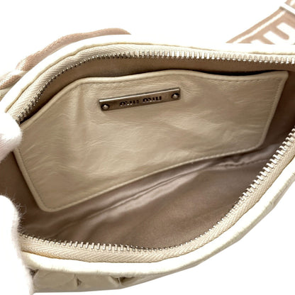 MIUMIU Materasse Shoulder Bag Calf Ladies [Used]