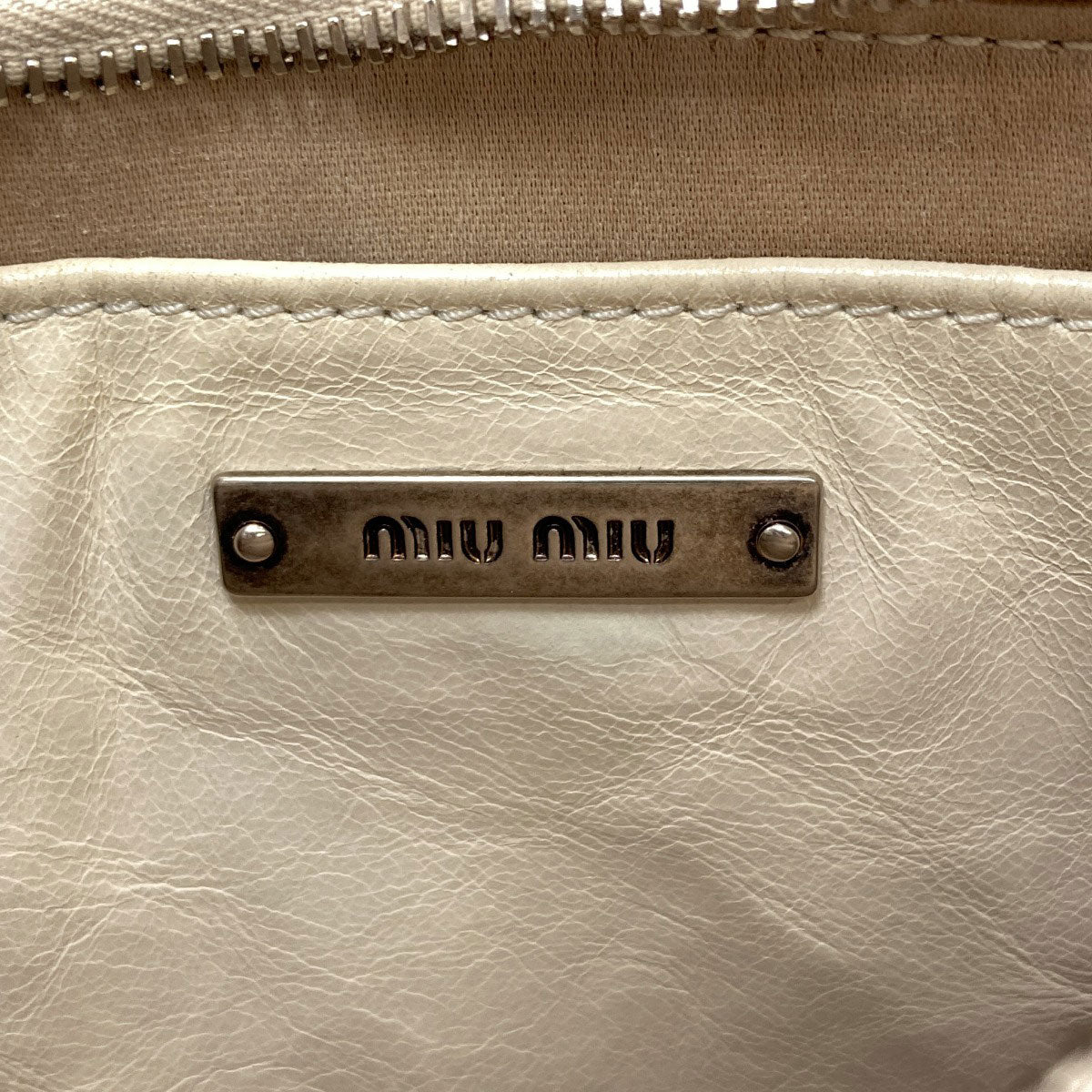 MIUMIU Materasse Shoulder Bag Calf Ladies [Used]