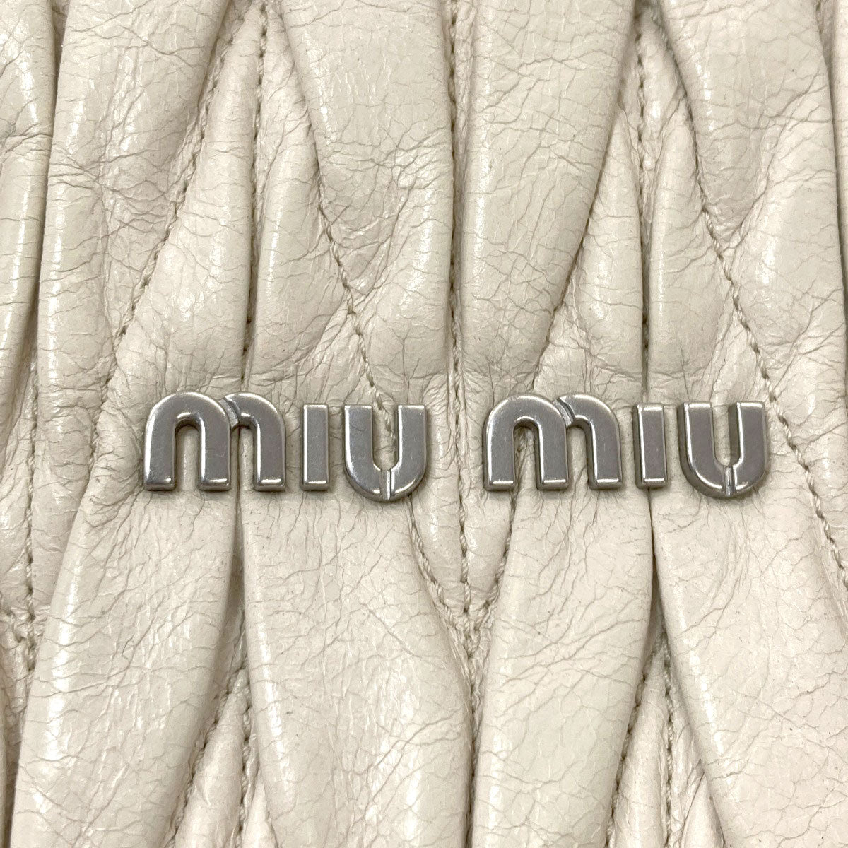 MIUMIU Materasse Shoulder Bag Calf Ladies [Used]