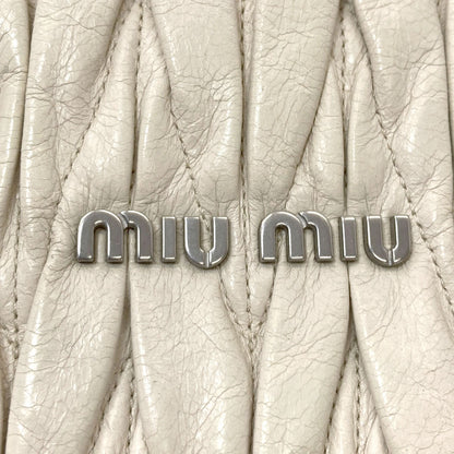 MIUMIU Materasse Shoulder Bag Calf Ladies [Used]