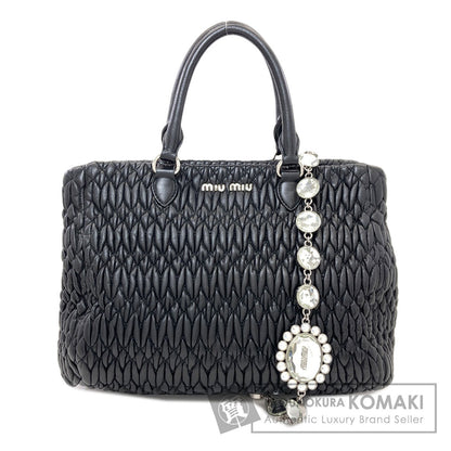 MIUMIU Crystal Matelassé 2WAY Tote Bag Calf Ladies [Used]