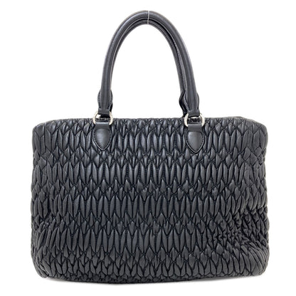 MIUMIU Crystal Matelassé 2WAY Tote Bag Calf Ladies [Used]