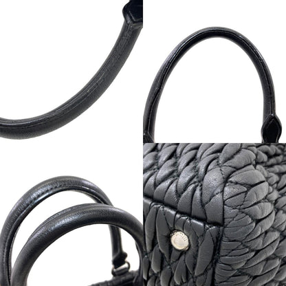 MIUMIU Crystal Matelassé 2WAY Tote Bag Calf Ladies [Used]
