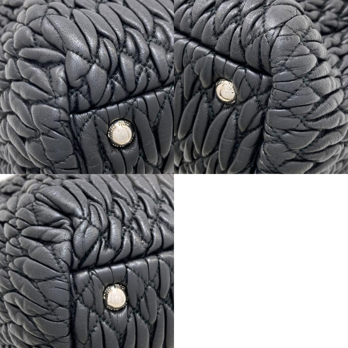 MIUMIU Crystal Matelassé 2WAY Tote Bag Calf Ladies [Used]