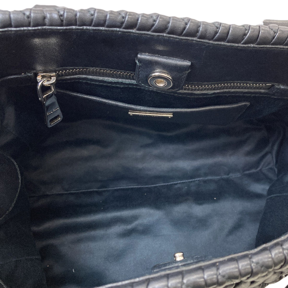 MIUMIU Crystal Matelassé 2WAY Tote Bag Calf Ladies [Used]