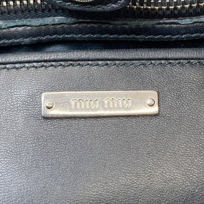 MIUMIU Crystal Matelassé 2WAY Tote Bag Calf Ladies [Used]