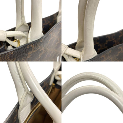 CELINE Vertical Cabas Triomphe 2WAY Handbag PVC Ladies [Used]