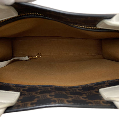 CELINE Vertical Cabas Triomphe 2WAY Handbag PVC Ladies [Used]