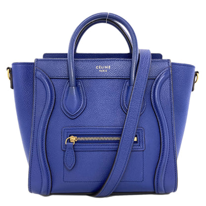 CELINE Luggage nano 2 WAY Handbag Calf Ladies [Used]