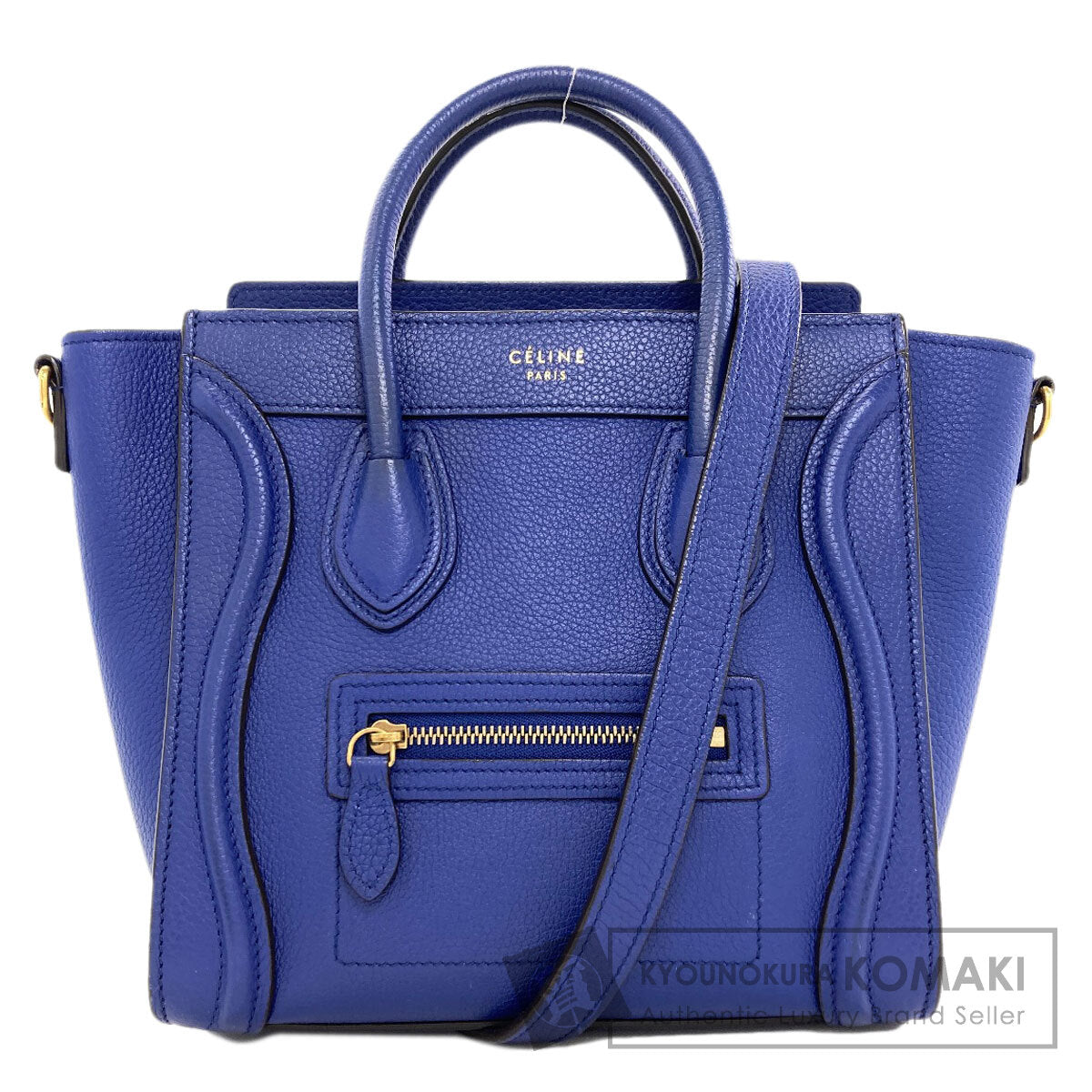 CELINE Luggage nano 2 WAY Handbag Calf Ladies [Used]
