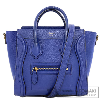 CELINE Luggage nano 2 WAY Handbag Calf Ladies [Used]