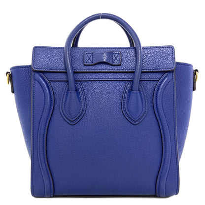 CELINE Luggage nano 2 WAY Handbag Calf Ladies [Used]
