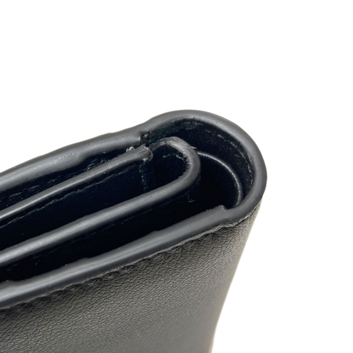 BALENCIAGA 810901 logo Bifold Wallet with Coin Pocket Leather Ladies [Used]
