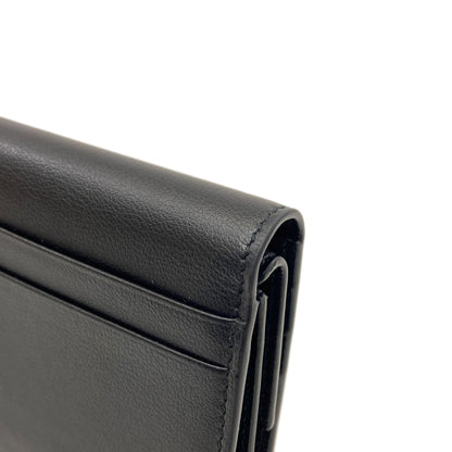 BALENCIAGA 810901 logo Bifold Wallet with Coin Pocket Leather Ladies [Used]