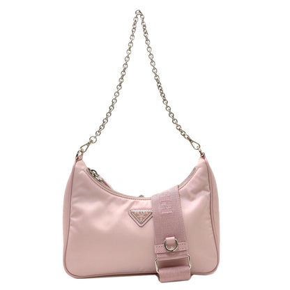 PRADA Logo Hardware 2WAY Shoulder Bag Nylon Ladies [Used]