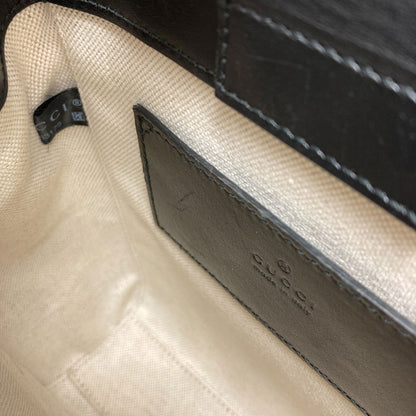 GUCCI 696010 GG Embossed Mini 2WAY Handbag Calf Ladies [Used]