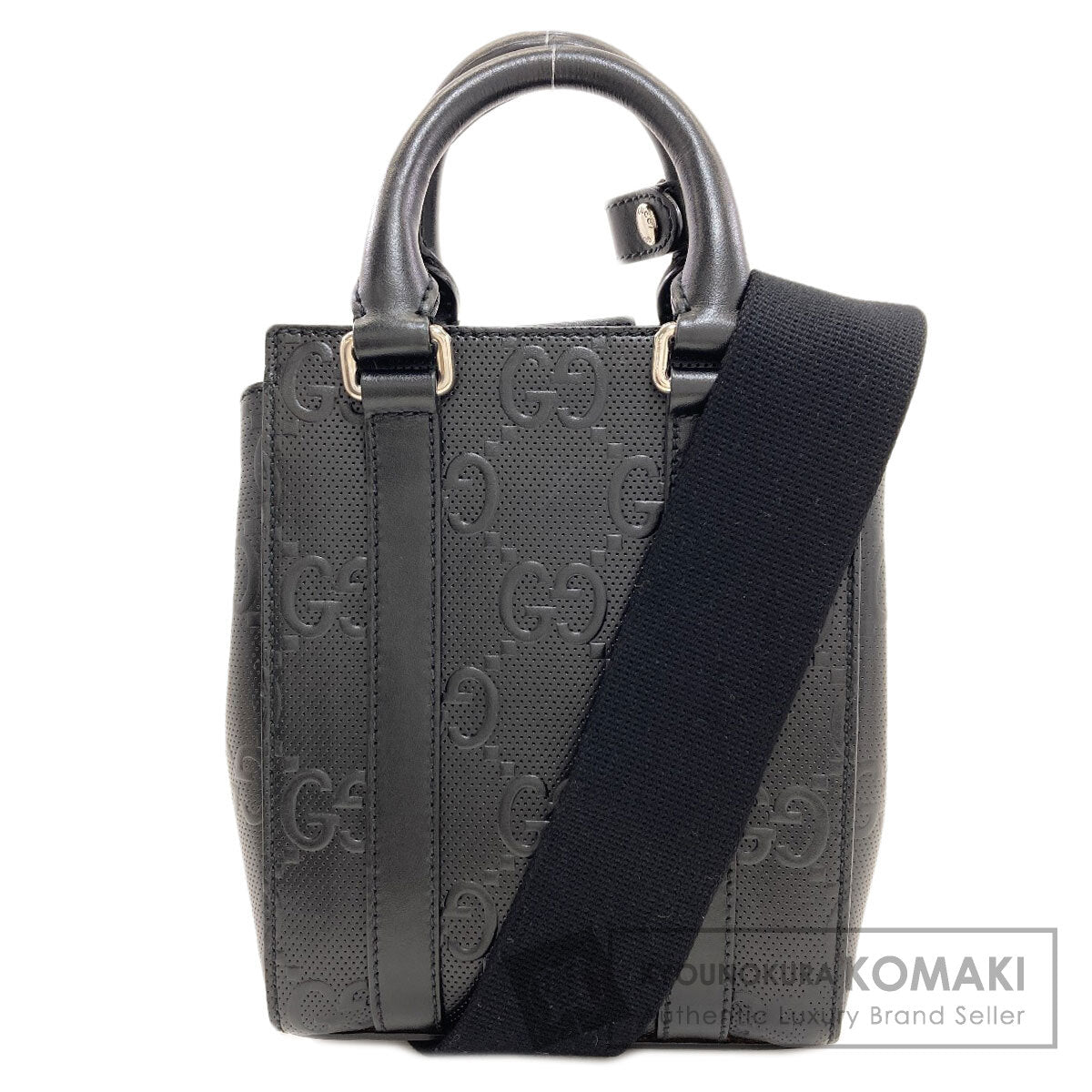 GUCCI 696010 GG Embossed Mini 2WAY Handbag Calf Ladies [Used]