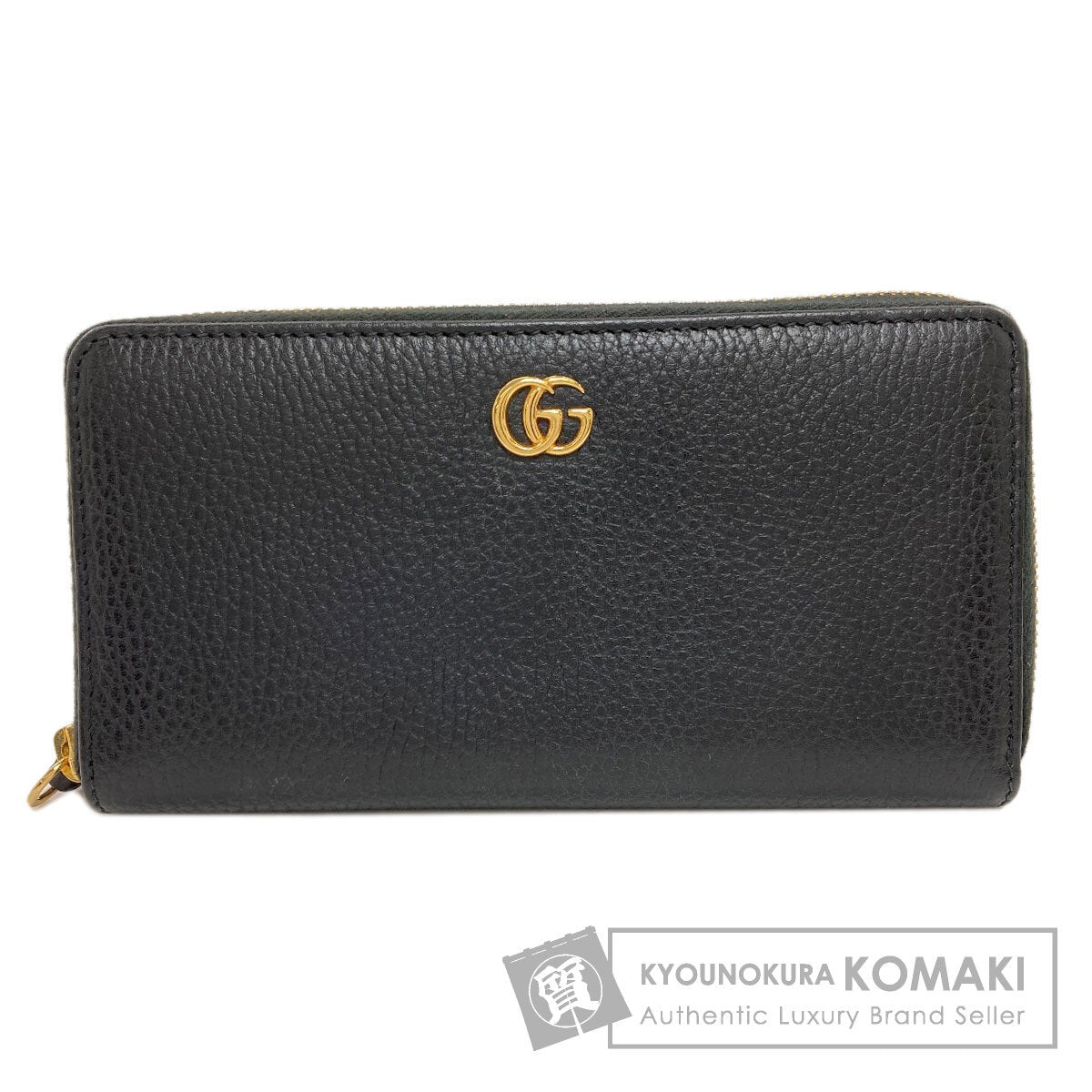 GUCCI 456117 Double G Long wallet (with coin pocket) Leather Ladies [Used]