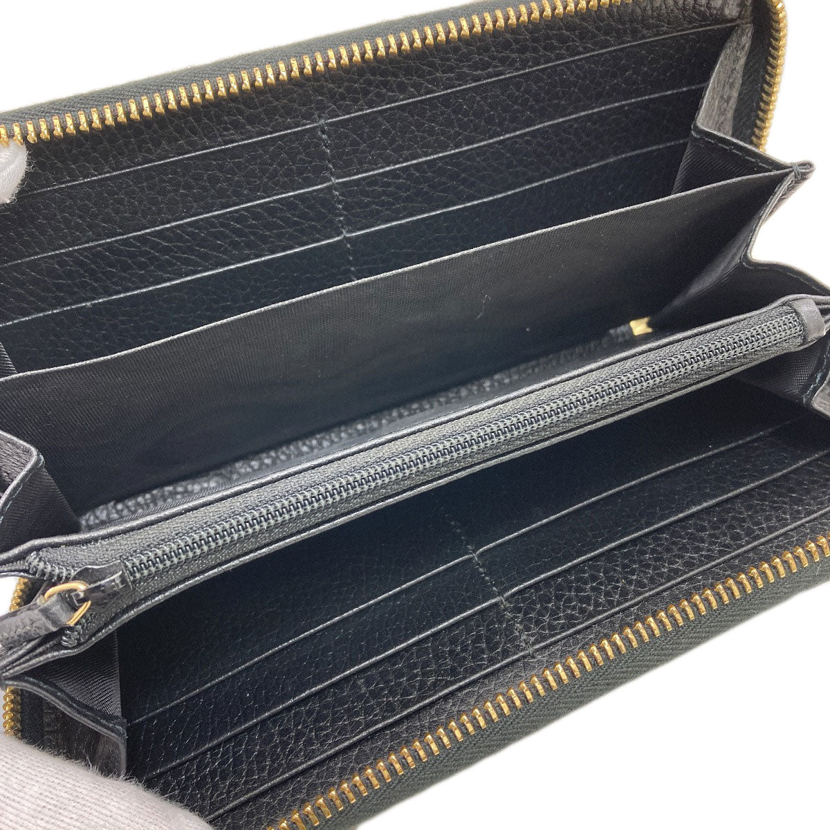 GUCCI 456117 Double G Long wallet (with coin pocket) Leather Ladies [Used]