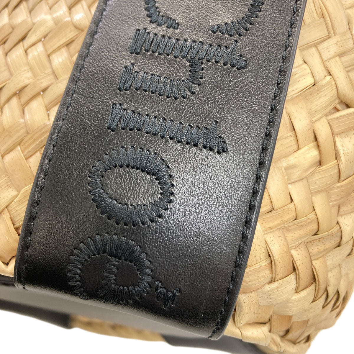 CHLOE Sense Small Basket 2WAY Handbag Raffia Ladies [Used]