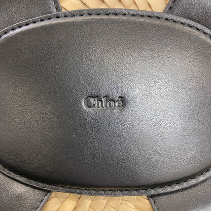 CHLOE Sense Small Basket 2WAY Handbag Raffia Ladies [Used]