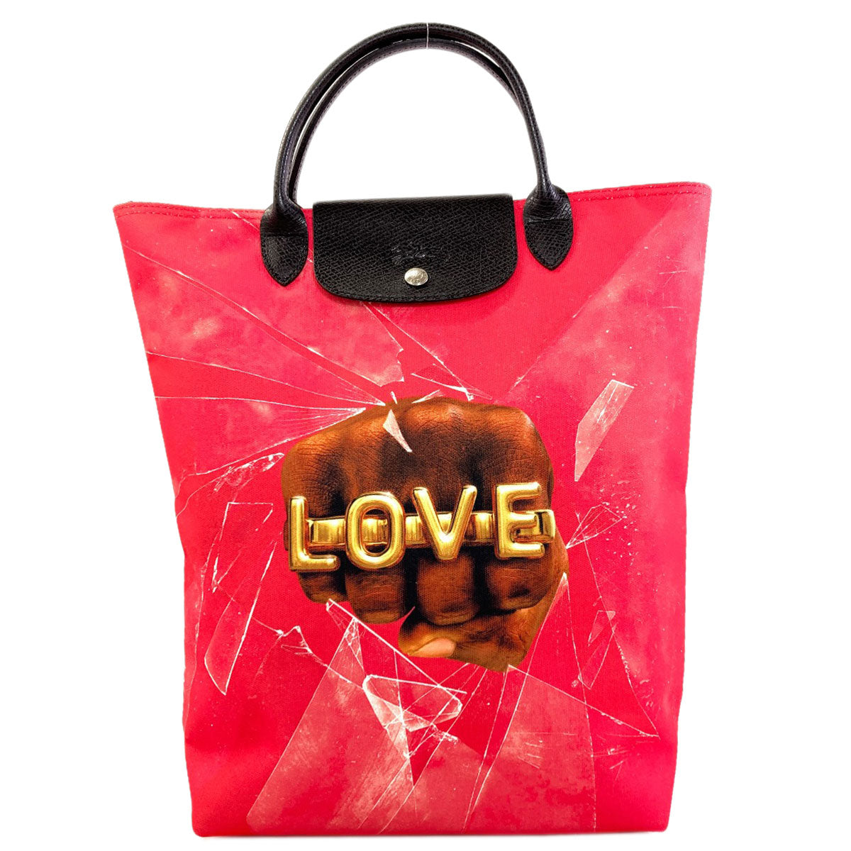 Longchamp Robert Indiana collaboration Handbag Canvas Ladies [Used]