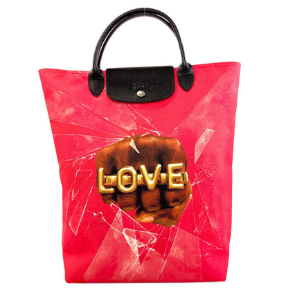 Longchamp Robert Indiana collaboration Handbag Canvas Ladies [Used]